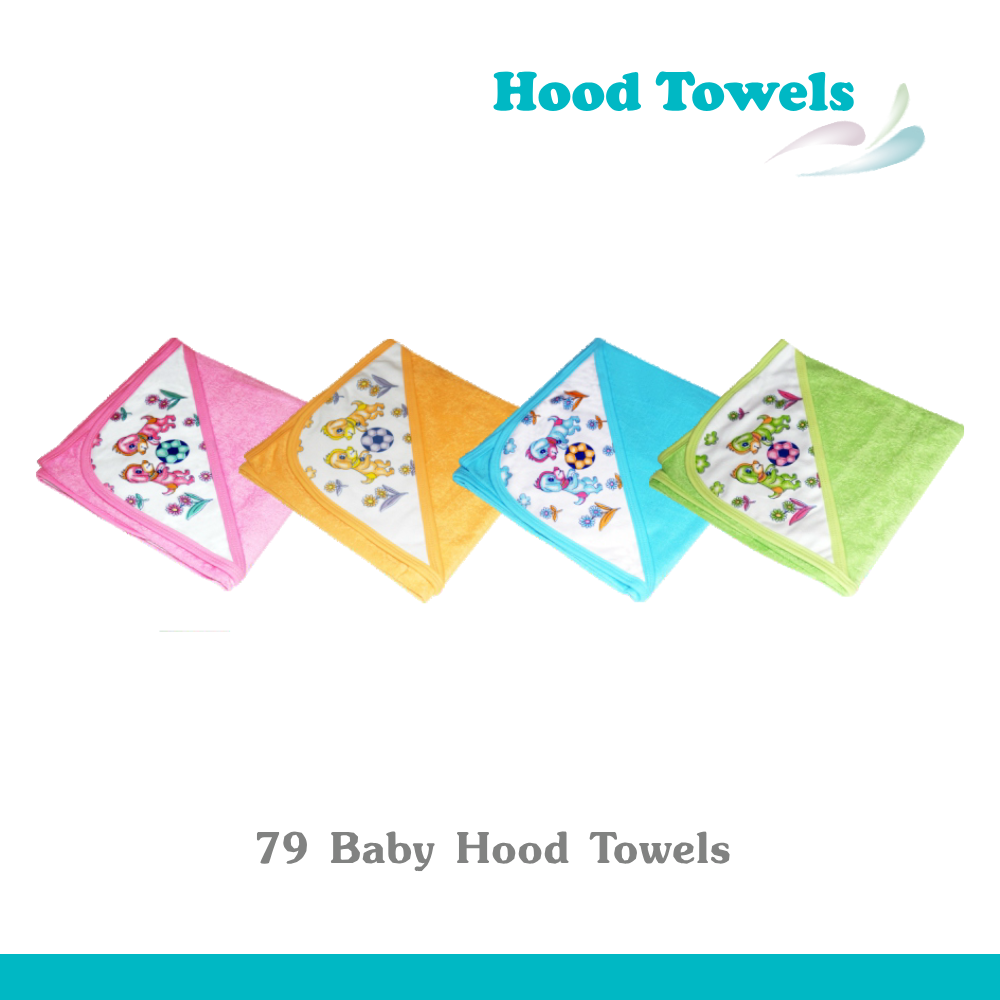 BOOTIES & NAPPIES - Baby Hood Towel Baby Hood Towel - Image 1