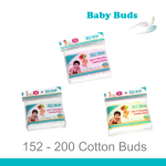 200 Cotton Paper Stick Buds