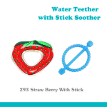 Strawberry Royal Water Teether With Stick