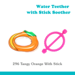 Tangy Orange Royal Water Teether With Stick